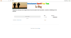 Desktop Screenshot of entrainement-sportif.blogspot.com