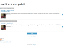 Tablet Screenshot of machinessousgratuit.blogspot.com