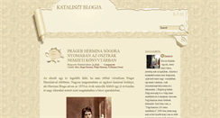 Desktop Screenshot of kataliszt.blogspot.com