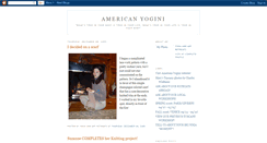 Desktop Screenshot of americanyogini.blogspot.com