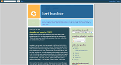 Desktop Screenshot of loriteacher.blogspot.com