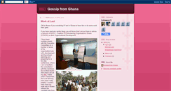 Desktop Screenshot of gossipfromghana.blogspot.com