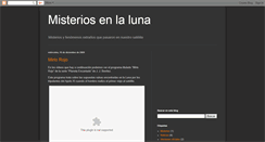 Desktop Screenshot of misteriosenlaluna.blogspot.com