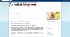 Desktop Screenshot of amerikaimagyarok.blogspot.com