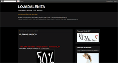Desktop Screenshot of lojadalenita.blogspot.com