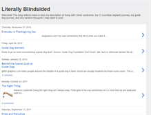 Tablet Screenshot of literallyblindsided.blogspot.com