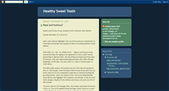 Desktop Screenshot of healthysweettooth.blogspot.com