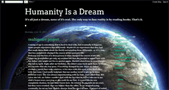 Desktop Screenshot of humanityisadream.blogspot.com