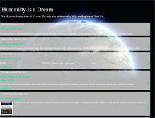 Tablet Screenshot of humanityisadream.blogspot.com