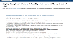 Desktop Screenshot of doping-conspiracy.blogspot.com