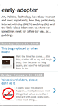 Mobile Screenshot of early-adopter.blogspot.com