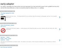 Tablet Screenshot of early-adopter.blogspot.com