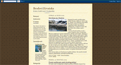 Desktop Screenshot of brodovihrvatska.blogspot.com