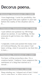 Mobile Screenshot of decoruspoena.blogspot.com