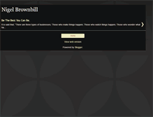 Tablet Screenshot of nigelbrownbill.blogspot.com