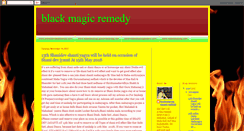 Desktop Screenshot of blackmagicremedy.blogspot.com