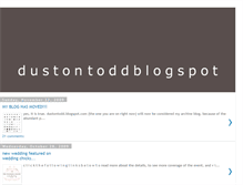 Tablet Screenshot of dustontodd.blogspot.com