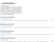 Tablet Screenshot of clewsblues.blogspot.com