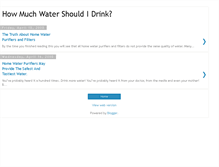 Tablet Screenshot of howmuchwatershouldidrink.blogspot.com