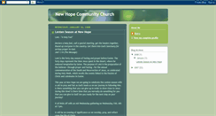 Desktop Screenshot of newhopecc.blogspot.com