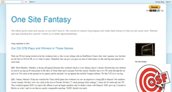 Desktop Screenshot of onesitefantasy.blogspot.com