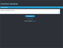 Tablet Screenshot of carolinacambrils.blogspot.com