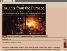 Tablet Screenshot of insightsfromthefurnace.blogspot.com