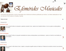 Tablet Screenshot of efemeridesdelamusica.blogspot.com