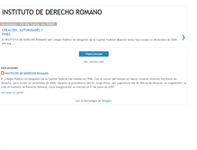 Tablet Screenshot of institutodederechoromano.blogspot.com