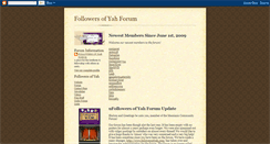 Desktop Screenshot of followersofyahforum.blogspot.com