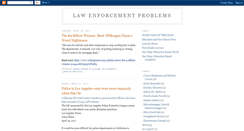 Desktop Screenshot of lawenforcementproblems.blogspot.com