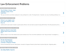 Tablet Screenshot of lawenforcementproblems.blogspot.com