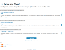 Tablet Screenshot of deixemeviver.blogspot.com