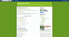 Desktop Screenshot of abundancearmy.blogspot.com