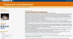 Desktop Screenshot of poppycockandbalderdash.blogspot.com