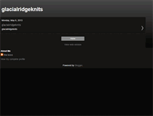 Tablet Screenshot of glacialridgeknits.blogspot.com