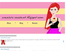 Tablet Screenshot of creative-custard-shop.blogspot.com