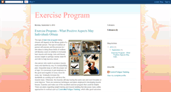 Desktop Screenshot of exercise-program-101.blogspot.com