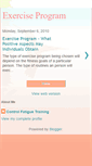 Mobile Screenshot of exercise-program-101.blogspot.com