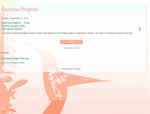 Tablet Screenshot of exercise-program-101.blogspot.com