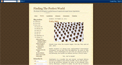 Desktop Screenshot of findingtheperfectworld.blogspot.com