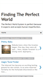 Mobile Screenshot of findingtheperfectworld.blogspot.com
