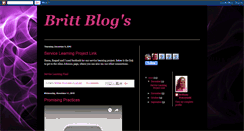 Desktop Screenshot of brittblogsfned.blogspot.com