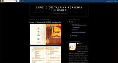 Desktop Screenshot of exposiciontaurinailusiones.blogspot.com