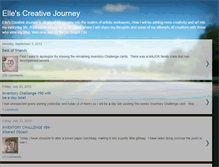 Tablet Screenshot of ellescreativejourney.blogspot.com