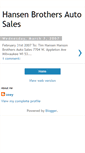 Mobile Screenshot of hansenbrothersautosales.blogspot.com