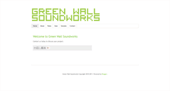 Desktop Screenshot of greenwallsoundworks.blogspot.com