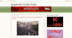 Desktop Screenshot of izquierdaunida-vejer.blogspot.com