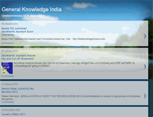 Tablet Screenshot of generalknowledgeindia.blogspot.com