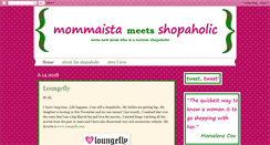 Desktop Screenshot of mommaistameetsshopaholic.blogspot.com